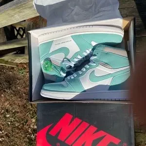 Nike | Shoes | Nike Turbo Green Jordan Ones Hi Og Size In  display picture 1